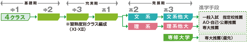 X類型説明図